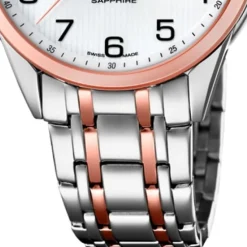 Candino Herren-Uhr Edelstahl silber roségold C4616/1 Quarz Klassisch UC4616/1