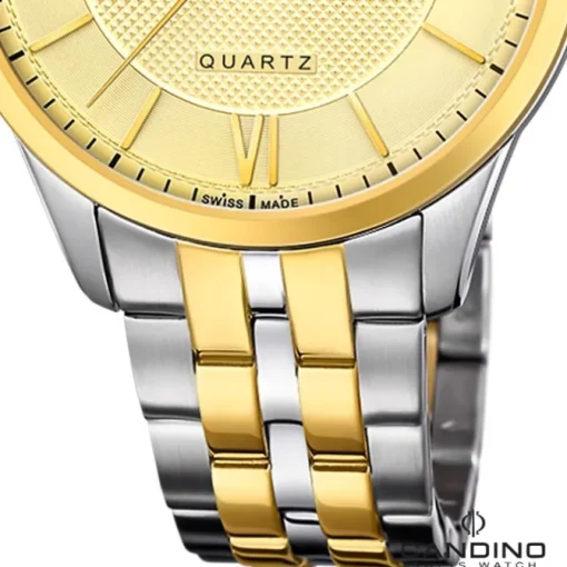 Candino Herrenuhr Edelstahl silber gold Candino Classic Armbanduhr UC4706/A