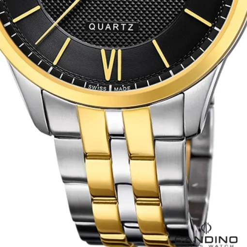 Candino Herrenuhr Edelstahl silber gold Candino Classic Armbanduhr UC4706/C