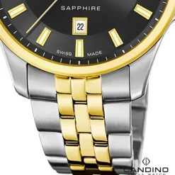 Candino Herrenuhr Edelstahl silber gold Candino Classic Armbanduhr UC4765/4