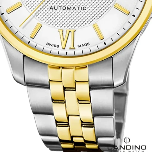 Candino Herrenuhr Edelstahl silber gold Candino Automatik Armbanduhr UC4769/1