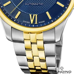 Candino Herrenuhr Edelstahl silber gold Candino Automatik Armbanduhr UC4769/2