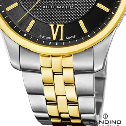 Candino Herrenuhr Edelstahl silber gold Candino Automatik Armbanduhr UC4769/4