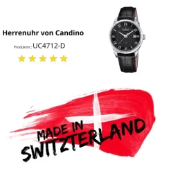 Candino Herrenuhr Edelstahl schwarz Candino Classic Armbanduhr UC4712/D