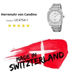 Candino Herrenuhr Edelstahl silber Candino Sport Armbanduhr UC4754/1