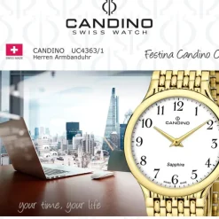 Candino Herrenuhr Edelstahl gold Candino Classic Armbanduhr UC4363/1