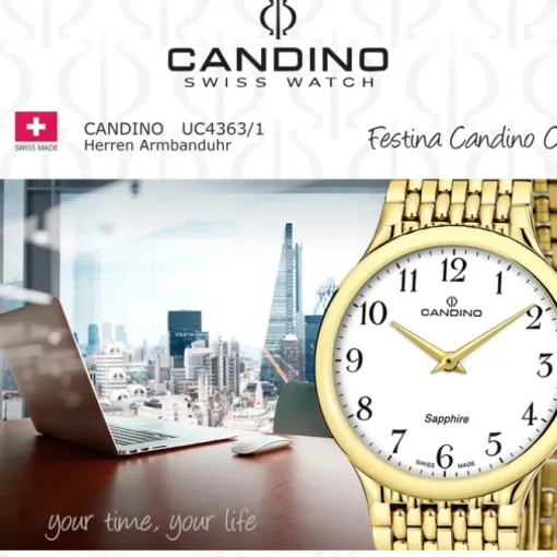 Candino Herrenuhr Edelstahl gold Candino Classic Armbanduhr UC4363/1