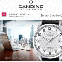 Candino Herrenuhr Edelstahl schwarz Candino Classic Armbanduhr UC4712/A
