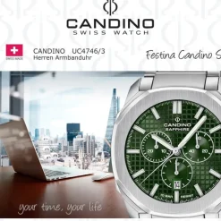 Candino Herrenuhr Edelstahl silber Candino Sport Armbanduhr UC4746/3