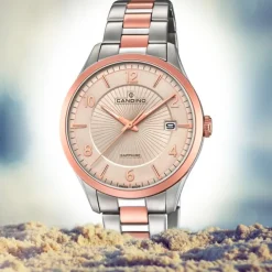 Candino Herren-Uhr Edelstahl silber roségold C4609/2 Quarz Klassisch UC4609/2