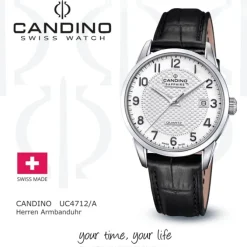 Candino Herrenuhr Edelstahl schwarz Candino Classic Armbanduhr UC4712/A