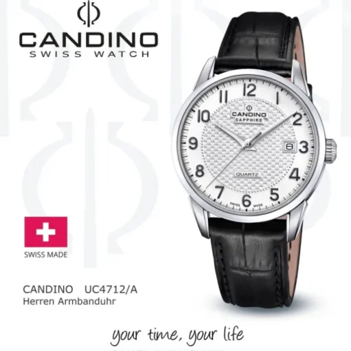 Candino Herrenuhr Edelstahl schwarz Candino Classic Armbanduhr UC4712/A