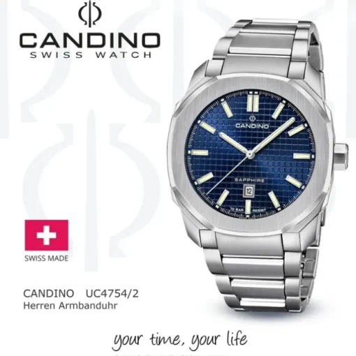 Candino Herrenuhr Edelstahl silber Candino Sport Armbanduhr UC4754/2