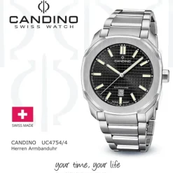 Candino Herrenuhr Edelstahl silber Candino Sport Armbanduhr UC4754/4