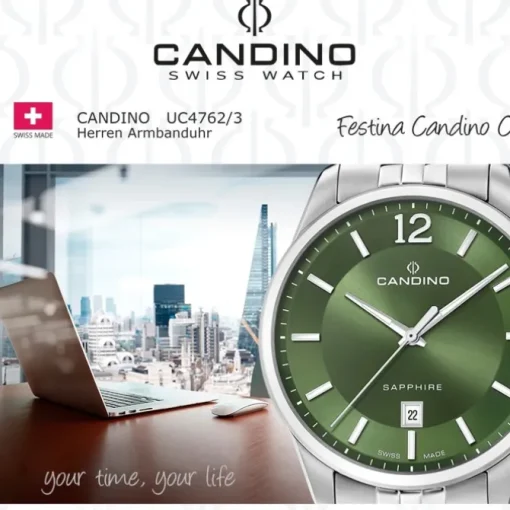 Candino Herrenuhr Edelstahl silber Candino Classic Armbanduhr UC4762/3
