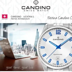 Candino Herrenuhr Edelstahl silber Candino Classic Armbanduhr UC4764/1