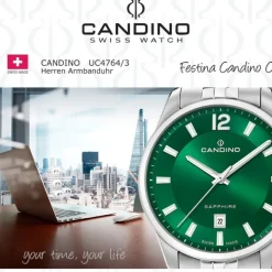 Candino Herrenuhr Edelstahl silber Candino Classic Armbanduhr UC4764/3