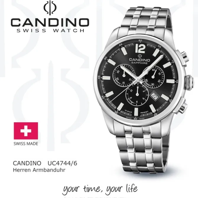 Candino Herrenuhr Edelstahl silber Candino Sport Armbanduhr UC4744/6
