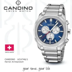 Candino Herrenuhr Edelstahl silber Candino Sport Armbanduhr UC4746/1