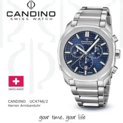 Candino Herrenuhr Edelstahl silber Candino Sport Armbanduhr UC4746/2