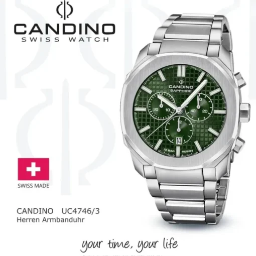 Candino Herrenuhr Edelstahl silber Candino Sport Armbanduhr UC4746/3