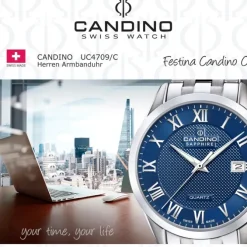 Candino Herrenuhr Edelstahl silber Candino Classic Armbanduhr UC4709/C
