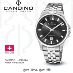 Candino Herrenuhr Edelstahl silber Candino Classic Armbanduhr UC4764/4