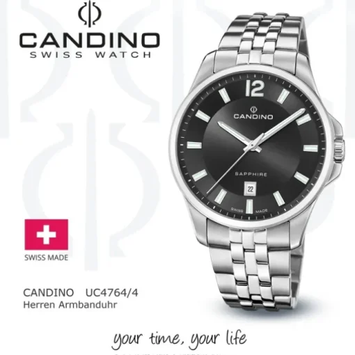 Candino Herrenuhr Edelstahl silber Candino Classic Armbanduhr UC4764/4