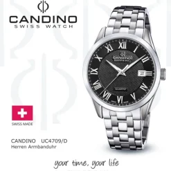 Candino Herrenuhr Edelstahl silber Candino Classic Armbanduhr UC4709/D