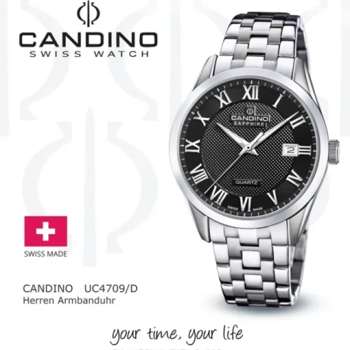 Candino Herrenuhr Edelstahl silber Candino Classic Armbanduhr UC4709/D