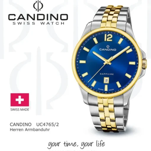 Candino Herrenuhr Edelstahl silber gold Candino Classic Armbanduhr UC4765/2