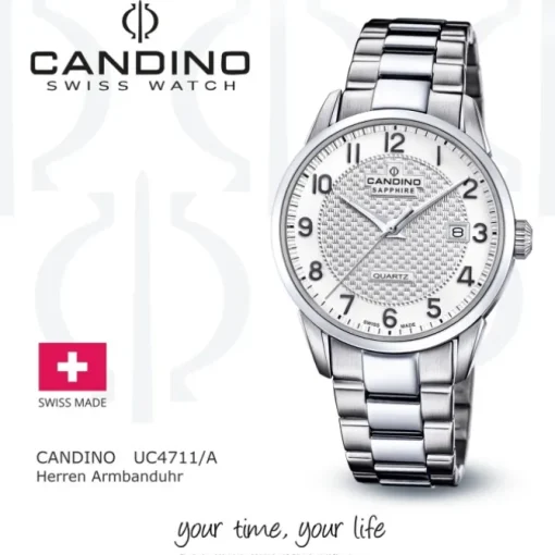 Candino Herrenuhr Edelstahl silber Candino Classic Armbanduhr UC4711/A