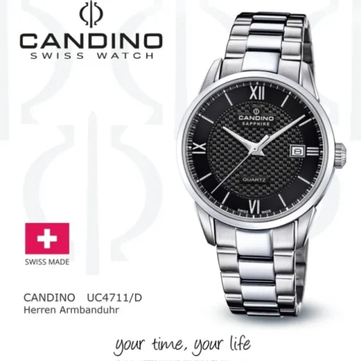 Candino Herrenuhr Edelstahl silber Candino Classic Armbanduhr UC4711/D