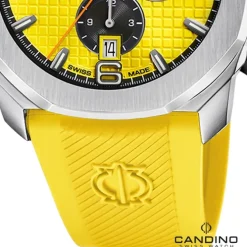 Candino Herrenuhr Kautschuk gelb Candino Sport Armbanduhr UC4774/1