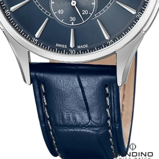 Candino Herrenuhr Leder dunkelblau Candino Classic Armbanduhr UC4634/5