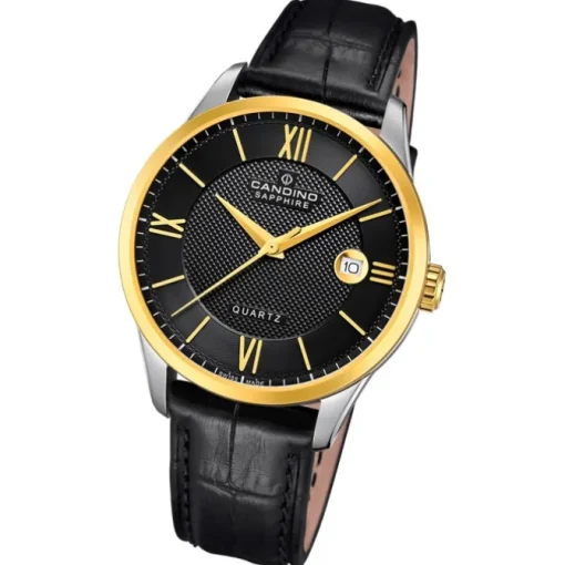 Candino Herrenuhr Leder schwarz Candino Classic Armbanduhr UC4708/C