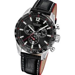 Candino Herrenuhr Leder schwarz Candino Sport Armbanduhr UC4758/4