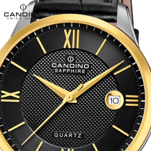 Candino Herrenuhr Leder schwarz Candino Classic Armbanduhr UC4708/C