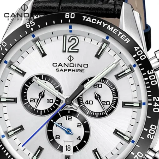 Candino Herrenuhr Leder schwarz Candino Sport Armbanduhr UC4758/1
