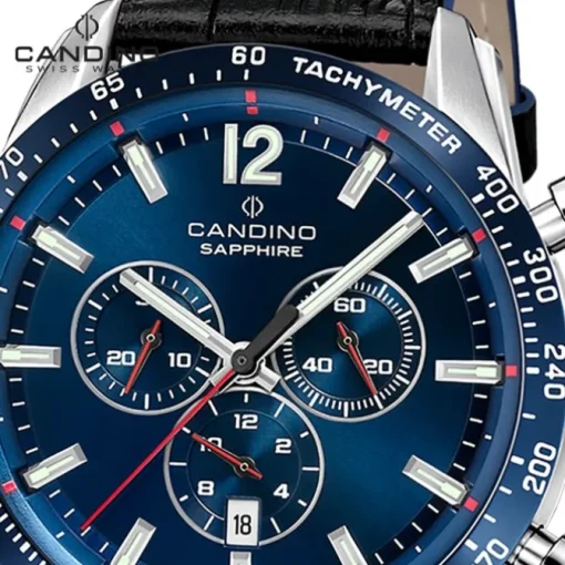 Candino Herrenuhr Leder schwarz Candino Sport Armbanduhr UC4758/2