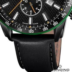 Candino Herrenuhr Leder schwarz Candino Sport Armbanduhr UC4759/3
