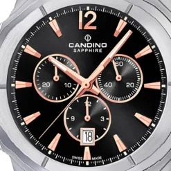 Candino Herrenuhr Sport C4582/6 Armbanduhr Edelstahl schwarz UC4582/6