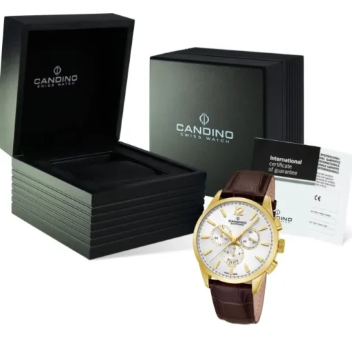 Candino Herrenuhr Sport C4518/E Armbanduhr Edelstahl braun UC4518/E