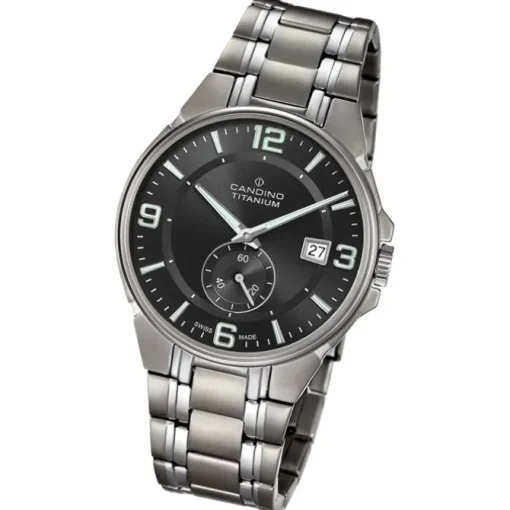 Candino Herrenuhr Titan grau Candino Classic Armbanduhr UC4604/C