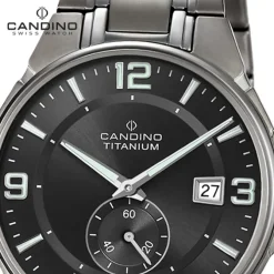 Candino Herrenuhr Titan grau Candino Classic Armbanduhr UC4604/C