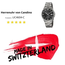 Candino Herrenuhr Titan grau Candino Classic Armbanduhr UC4604/C