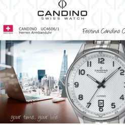 Candino Herrenuhr Titan grau Candino Classic Armbanduhr UC4606/1
