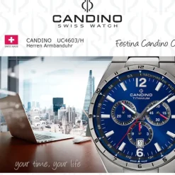 Candino Herrenuhr Titan grau Candino Classic Armbanduhr UC4603/H