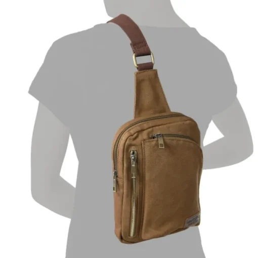 Canvas braun Bodybag Crossover Manoro OTK213N