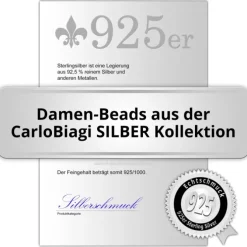 Carlo Biagi Bead Apfel 925 Silber European Beads BGPS30